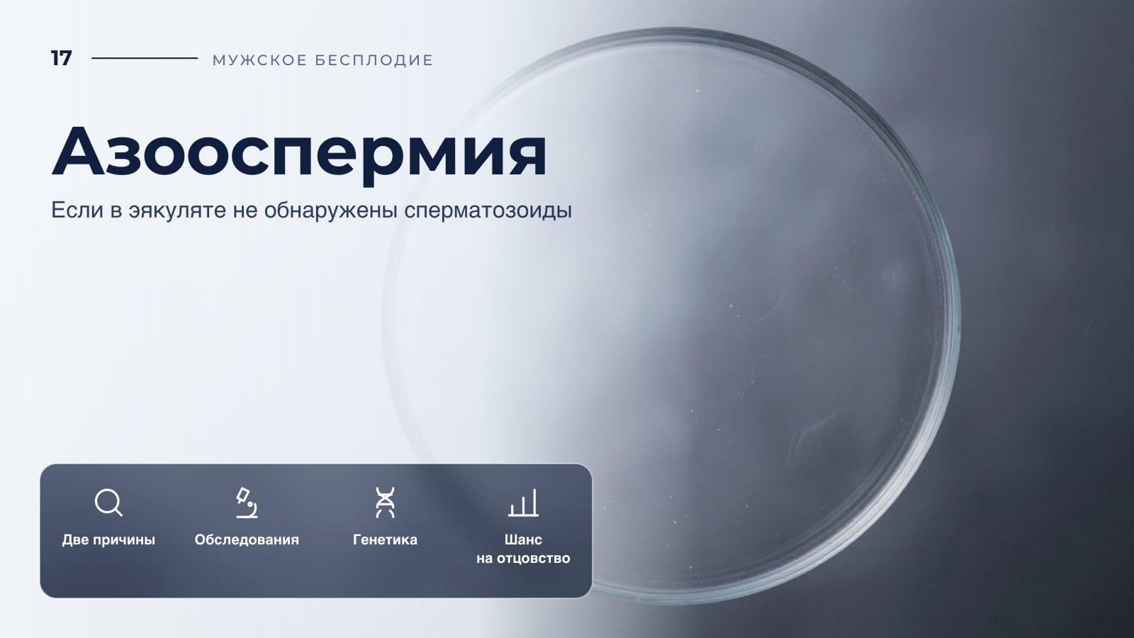 Азооспермия: если в эякуляте не обнаружены сперматозоиды